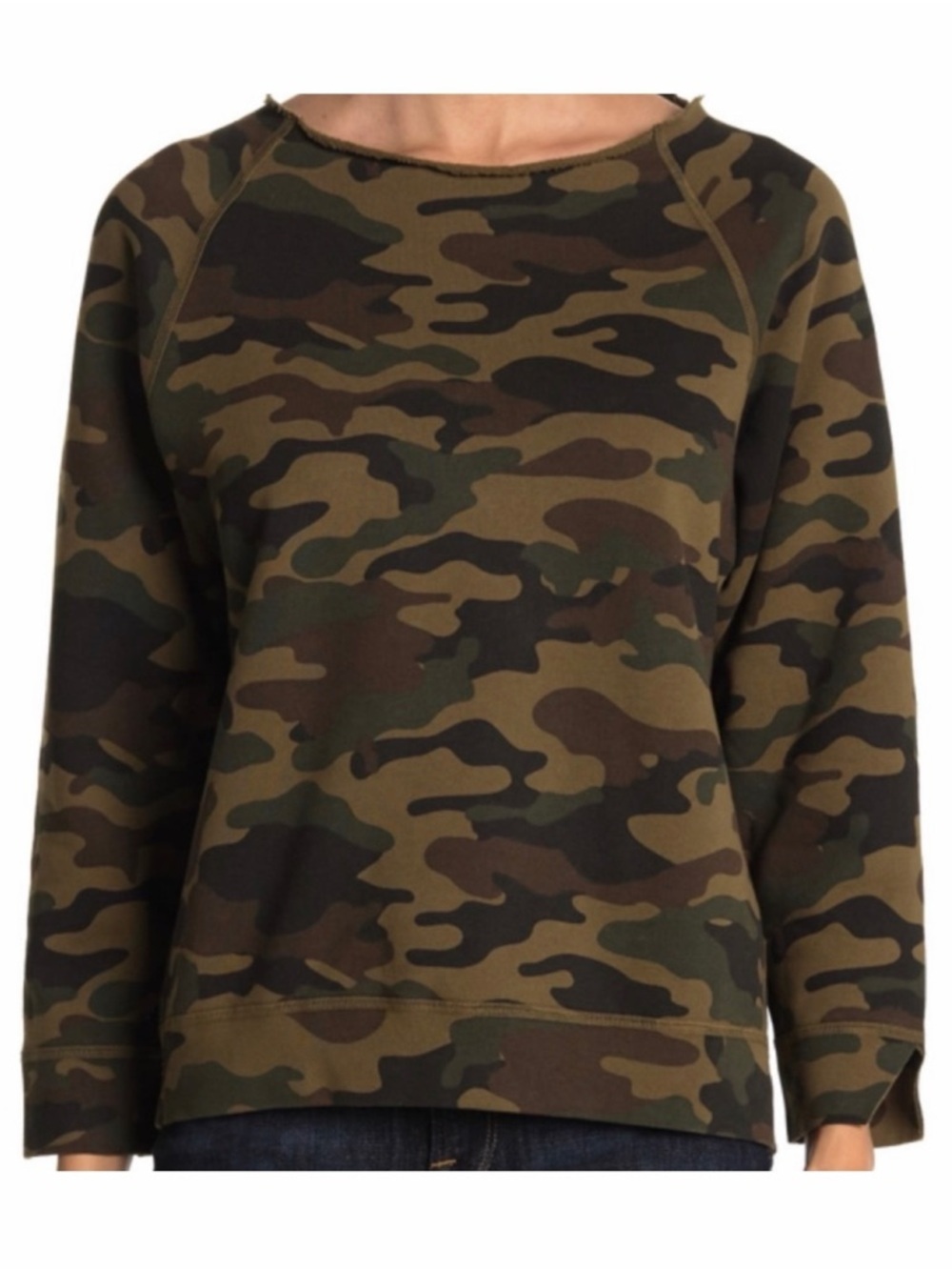 NILI LOTAN Luka Camouflage French Cotton-Terry Sweatshirt